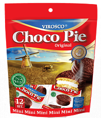Печенье Choco Pie Original VIROSCO мини 216г